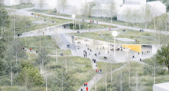 Visualisierung „Tor zur Literatur“ © Gustav Düsing Architekt