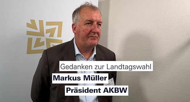 Kammerpräsident Markus Müller im Interview © AKBW