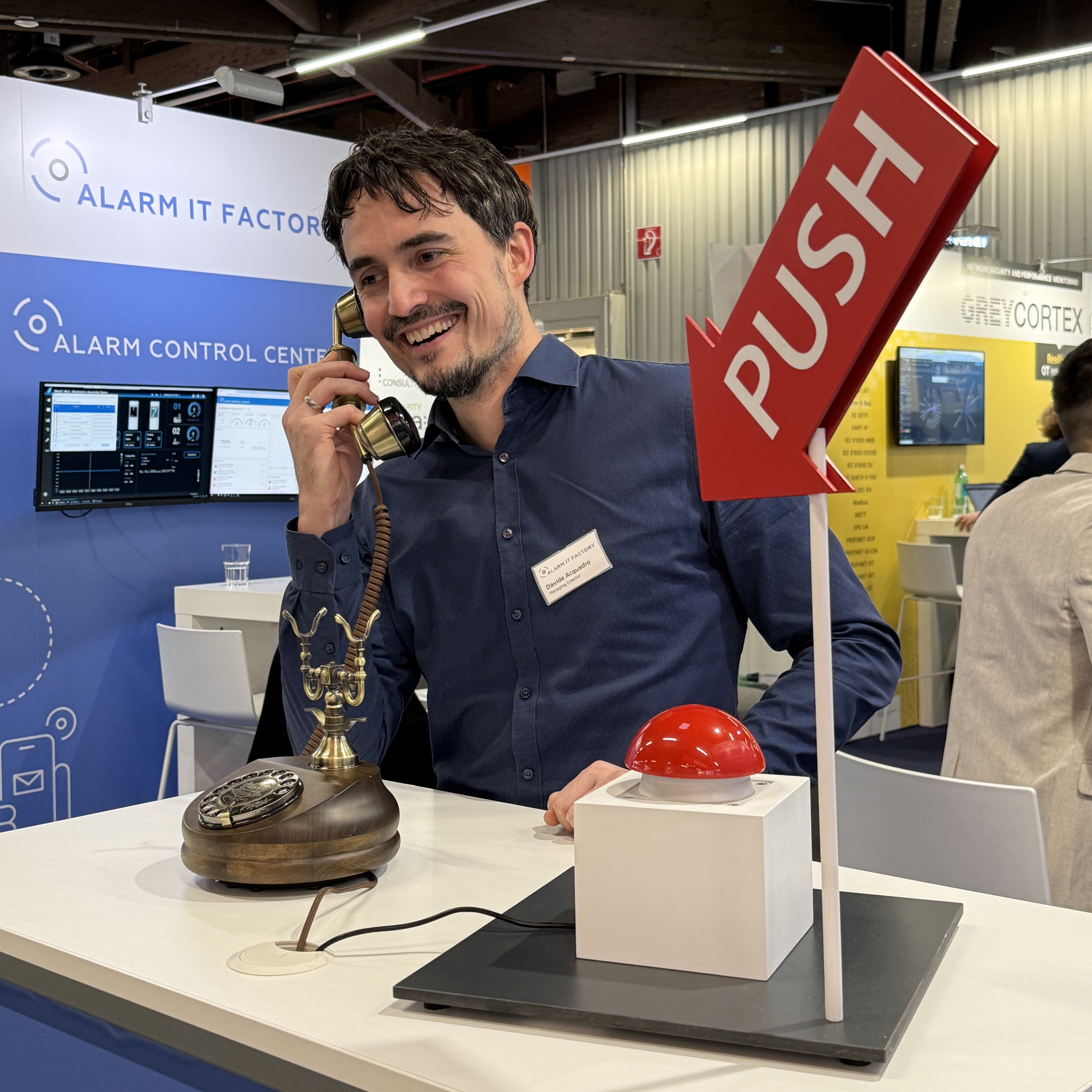 Alarm IT Factory auf SPS 2025 Davide Acquadro