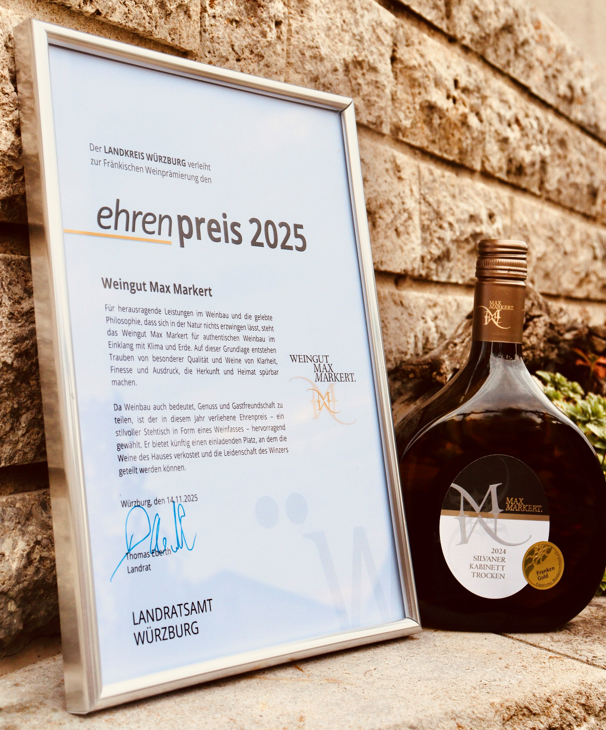 Ehrenpreis des Landkreis Würzburg 2025