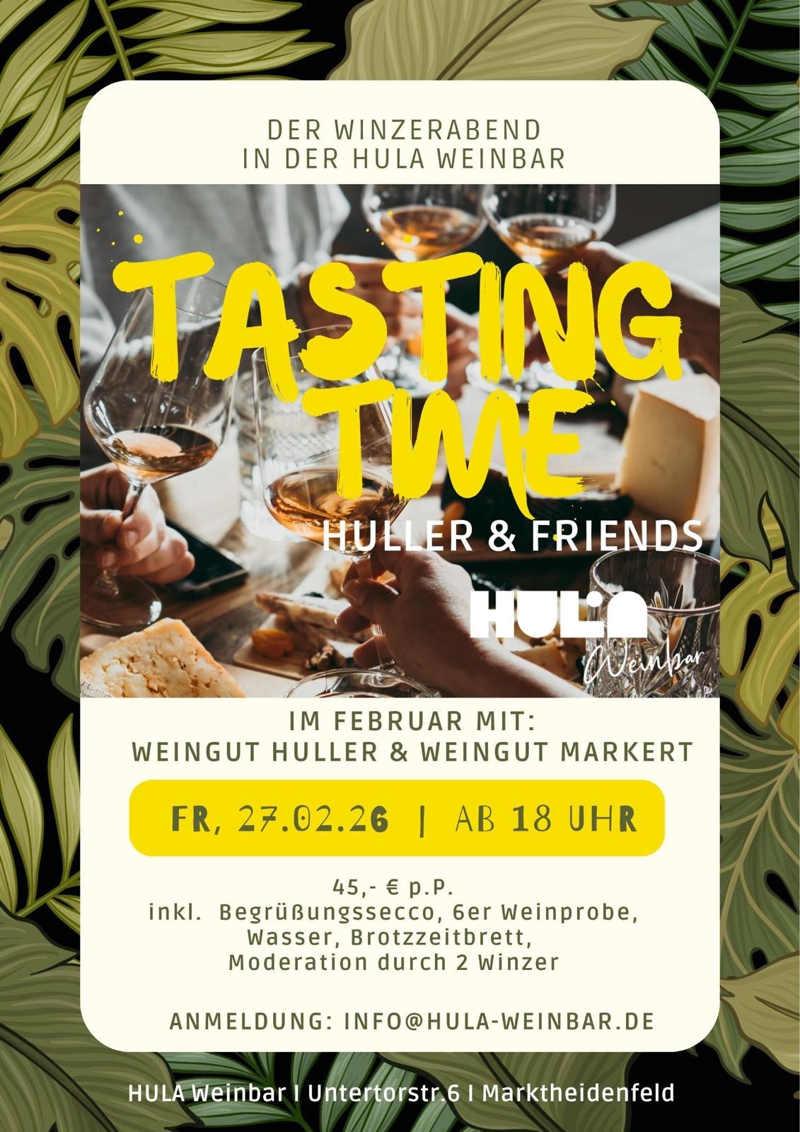 Tasting mit Weingut Huller & Weingut Markert