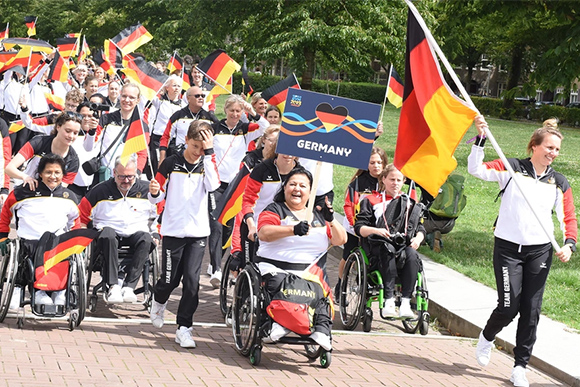 Team Germany bei der Welt-Gymnastrada in Amsterdam | Foto: Norbert Raufer