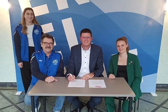 Vertragsunterzeichnung Bundesfinale Tuju-Stars 2026 in Koblenz | Fot: DTJ