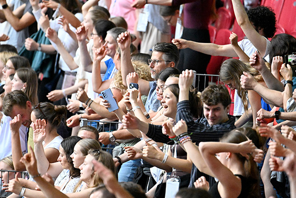 Publikum Stadiongala 2025 in Leipzig | Foto: Turnfestfotos.de
