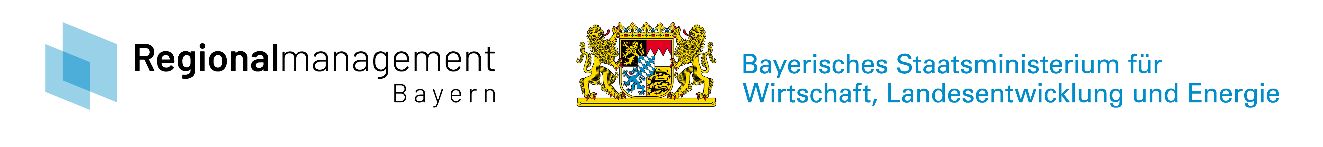 Förderlogo des Bayerischen Staatsministeriums für Wirtschaft, Landesentwicklung und Energie | Regionalmanagement Bayern