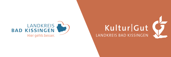 Logo des Landkreises Bad Kissingen sowie des Projektmanagement Kultur im Landkreis Bad Kissingen