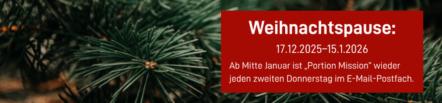 Weihnachtspause vom 17.12.25 bis 15.1.26