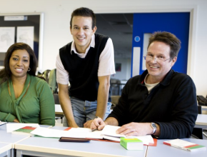 Beschäftigte in einem Unternehmen