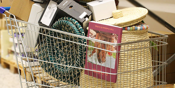 Einkaufswagen zur Hausmesse