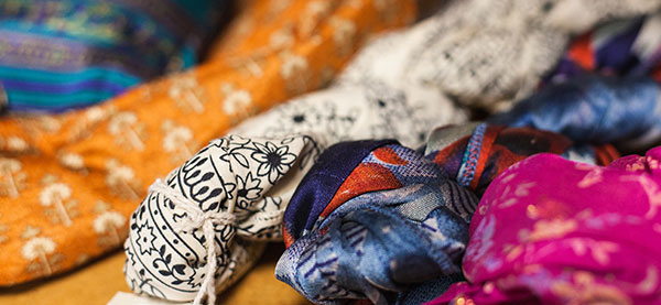 Saris im Schwerpunkt