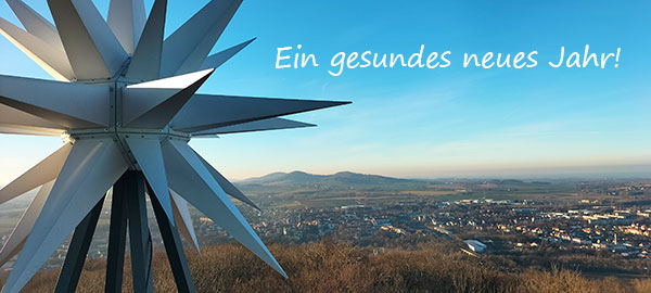 Neujahrsgruß mit Herrnhuter Stern