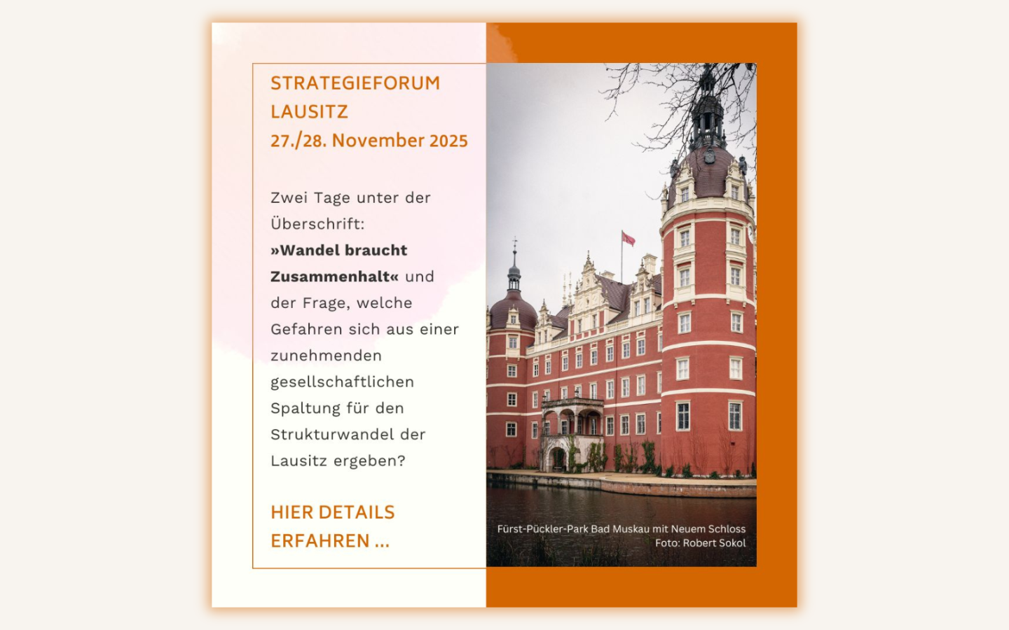 Dokumentation unserer Jahreshauptveranstaltung »Strategieforum Lausitz 2025 – Wandel braucht Zusammenhalt. Wie gesellschaftliche Spaltung den Strukturwandel bedroht«