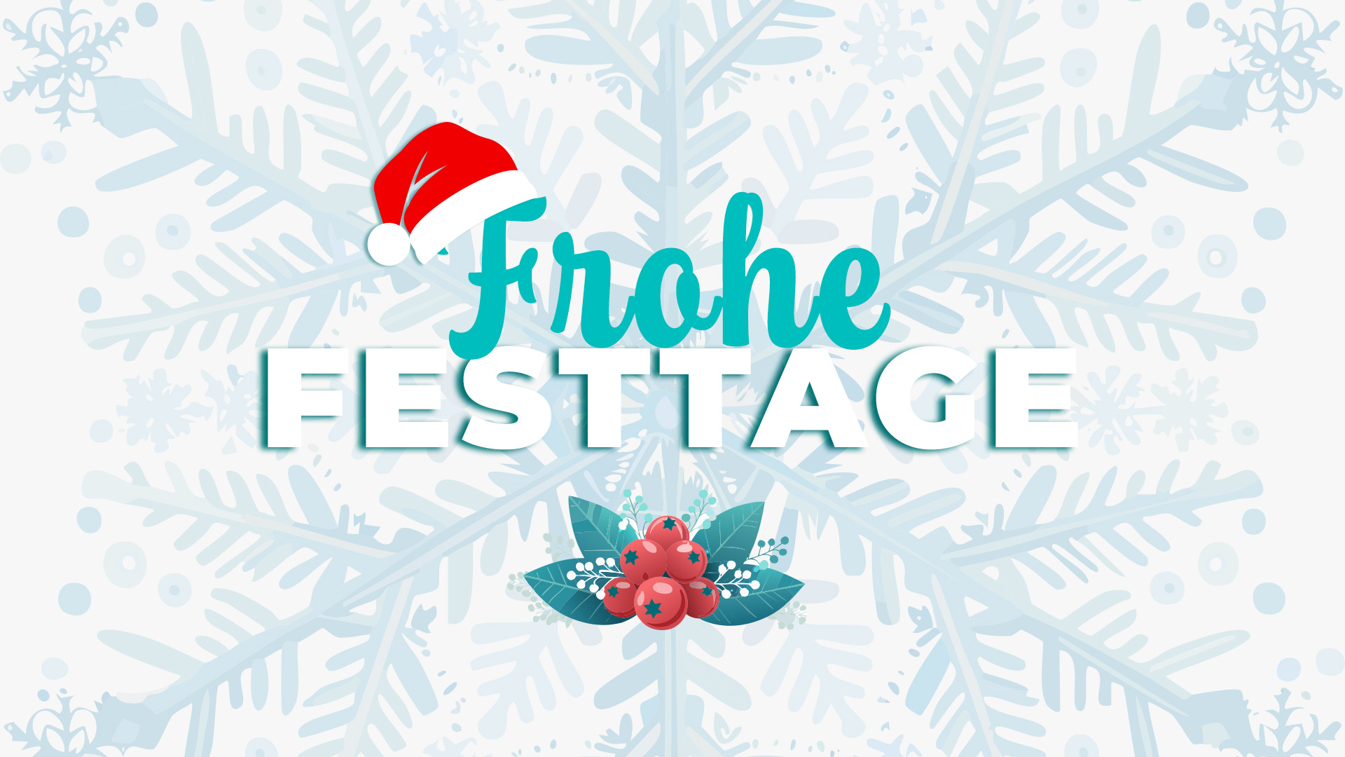 Illustrative Grafik Frohe Festtage 
