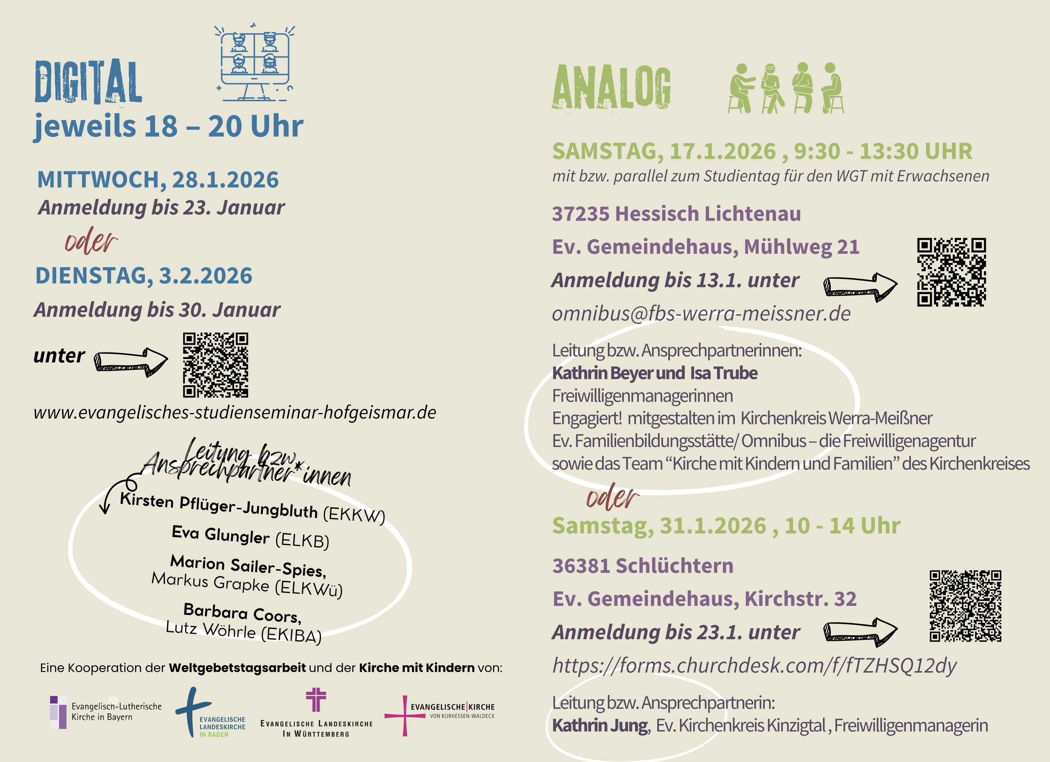 Flyer Inspirationstag Kirche mit Kindern 14.06.2024