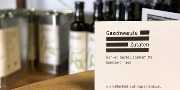 Geschwärzte Zutaten