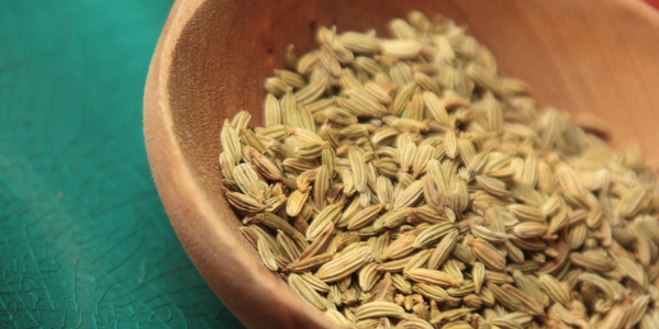 Fenchel Samen in einer Schale