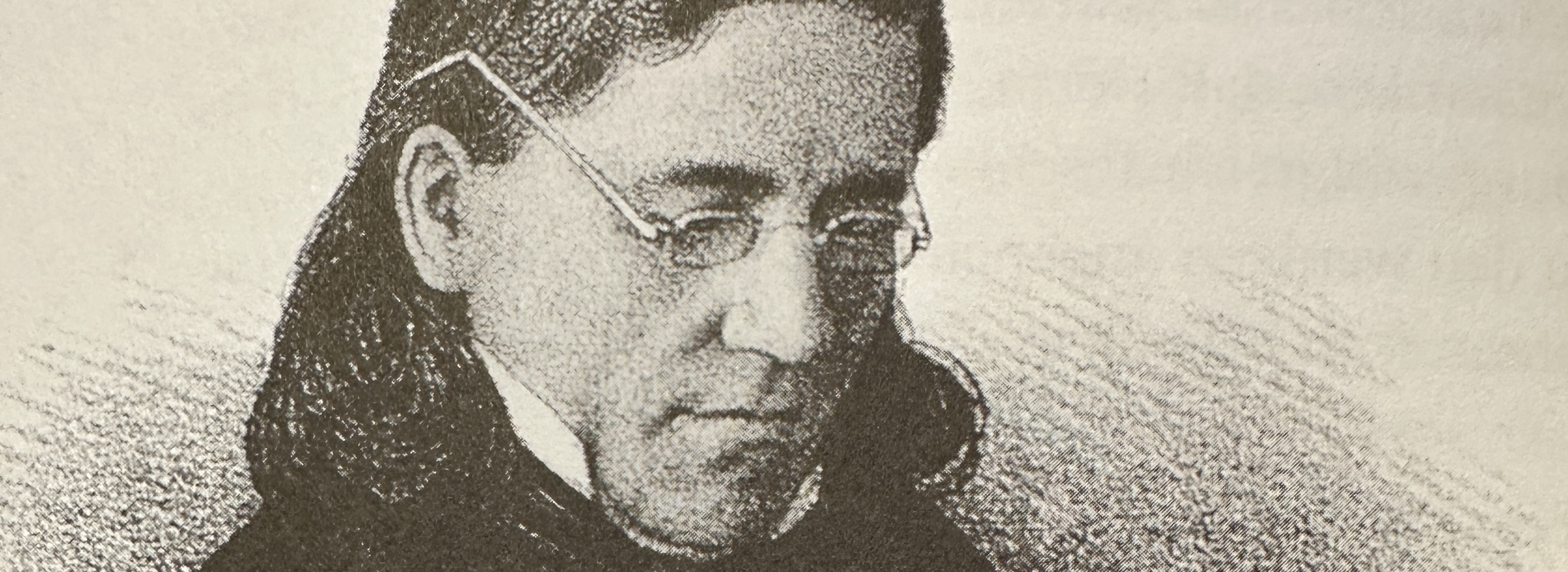 Portrait von Constantin Hering als junger Mann, lesend