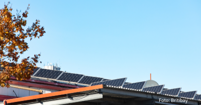 Dach mit Solaranlage