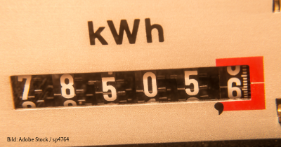 Foto eines Verbrauchszählers