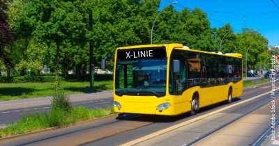 Foto eines BVG-Busses