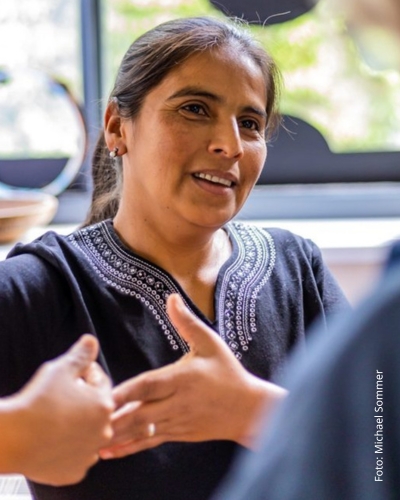  Dolores Benitez Espinoza, Kaffeebäuerin von APROLMA aus Honduras