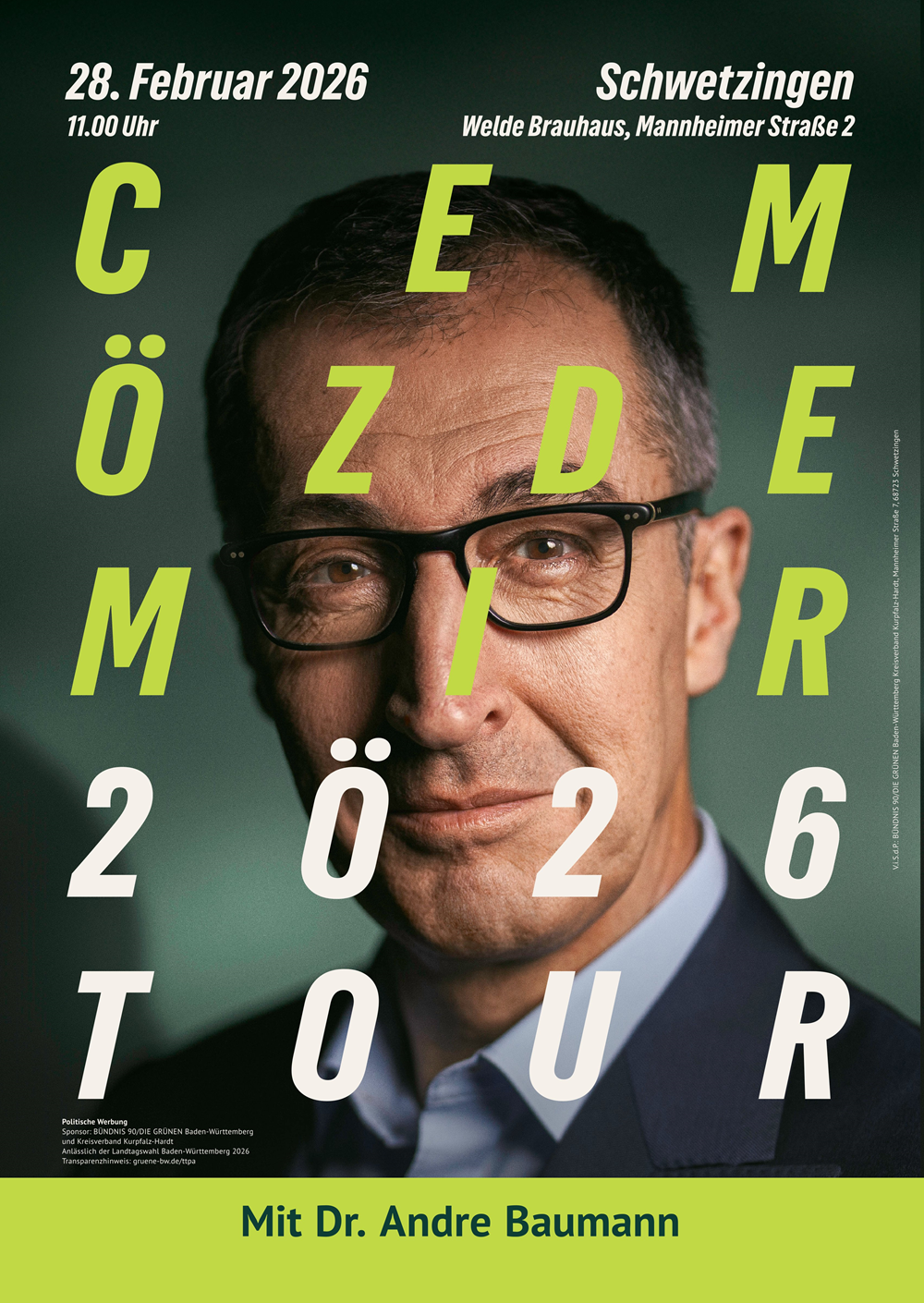 Cem Özdemir: Tour 2Ö26 - Schwetzingen mit Dr. Andre Baumann