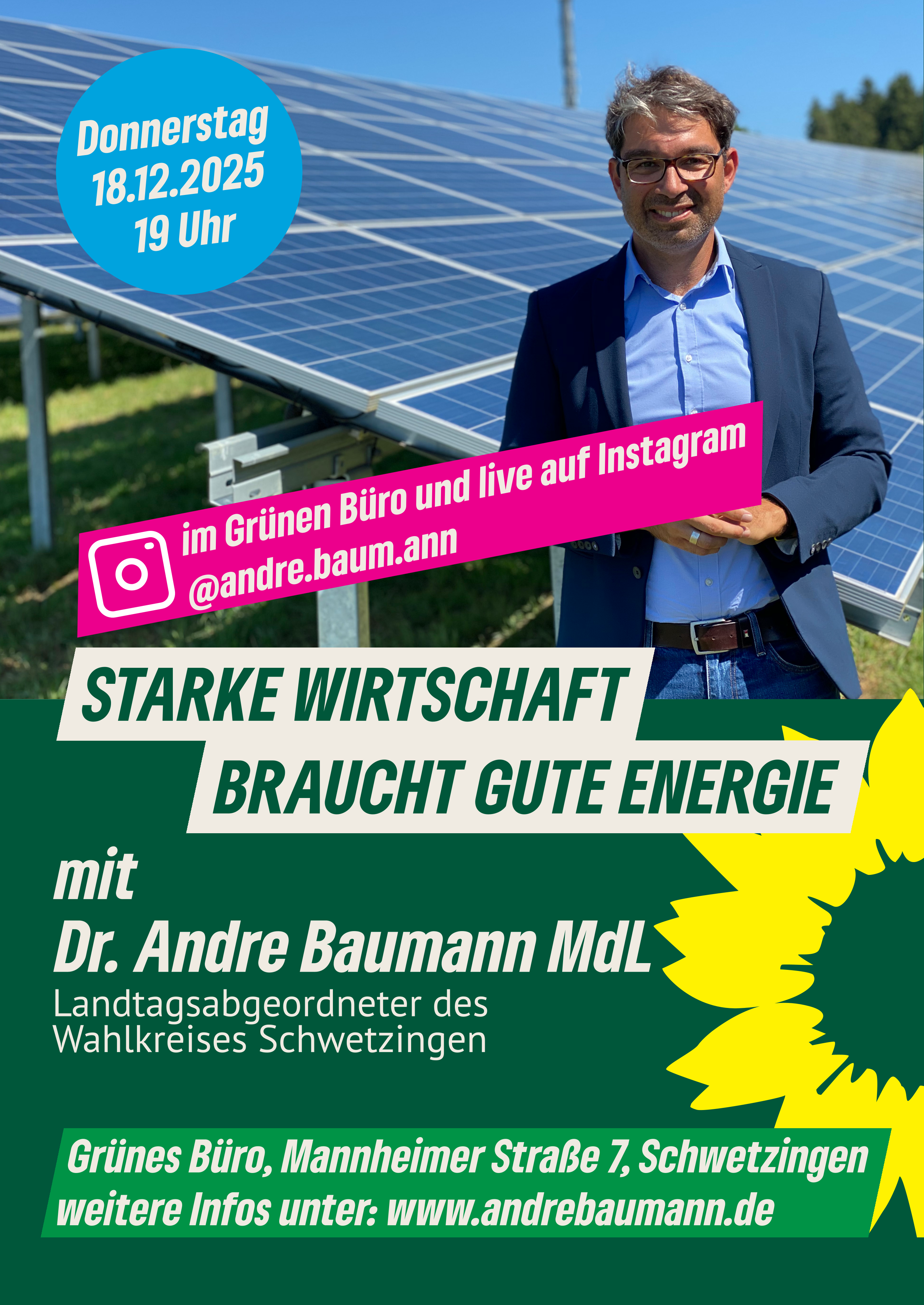 Dr. Andre Baumann (MdL): Starke Wirtschaft braucht gute Energie