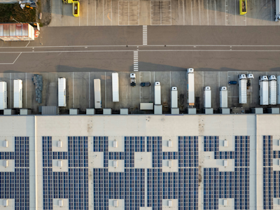 Solaranlage auf Gewerbedach