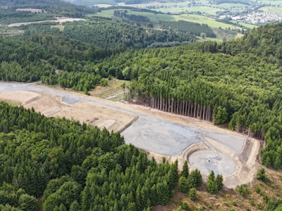 Fläche für Windrad im Forst