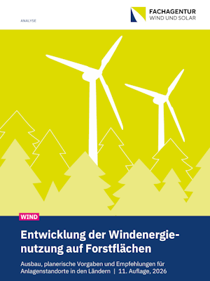 Entwicklung der Windenergienutzung auf Forstflächen