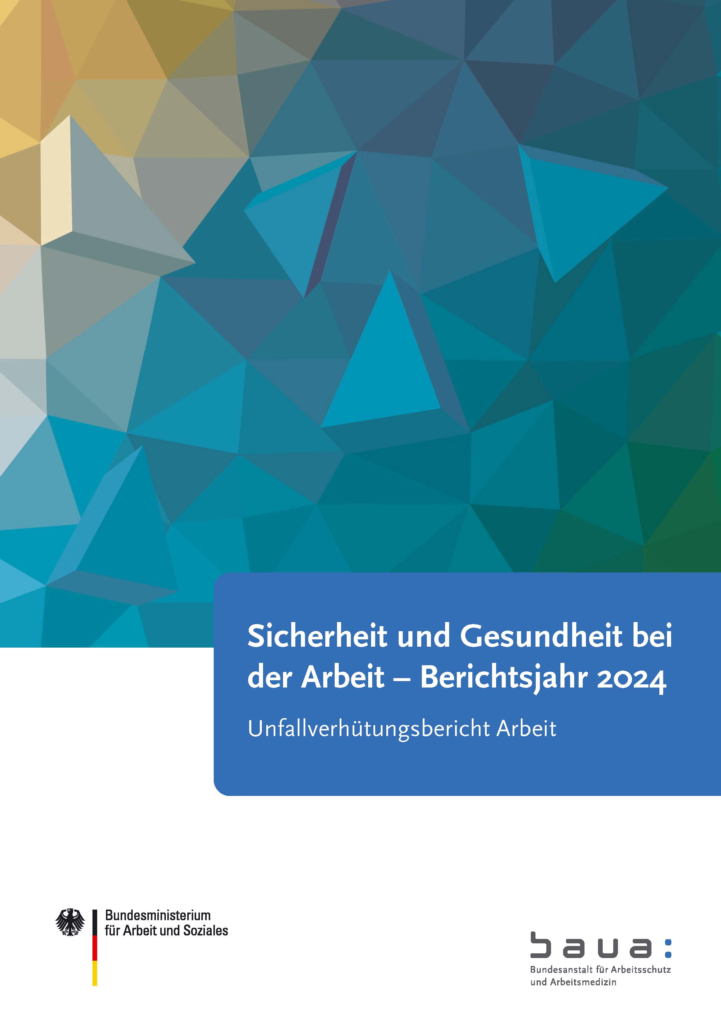 Deckblatt des Berichts "Sicherheit und Gesundheit bei der Arbeit"