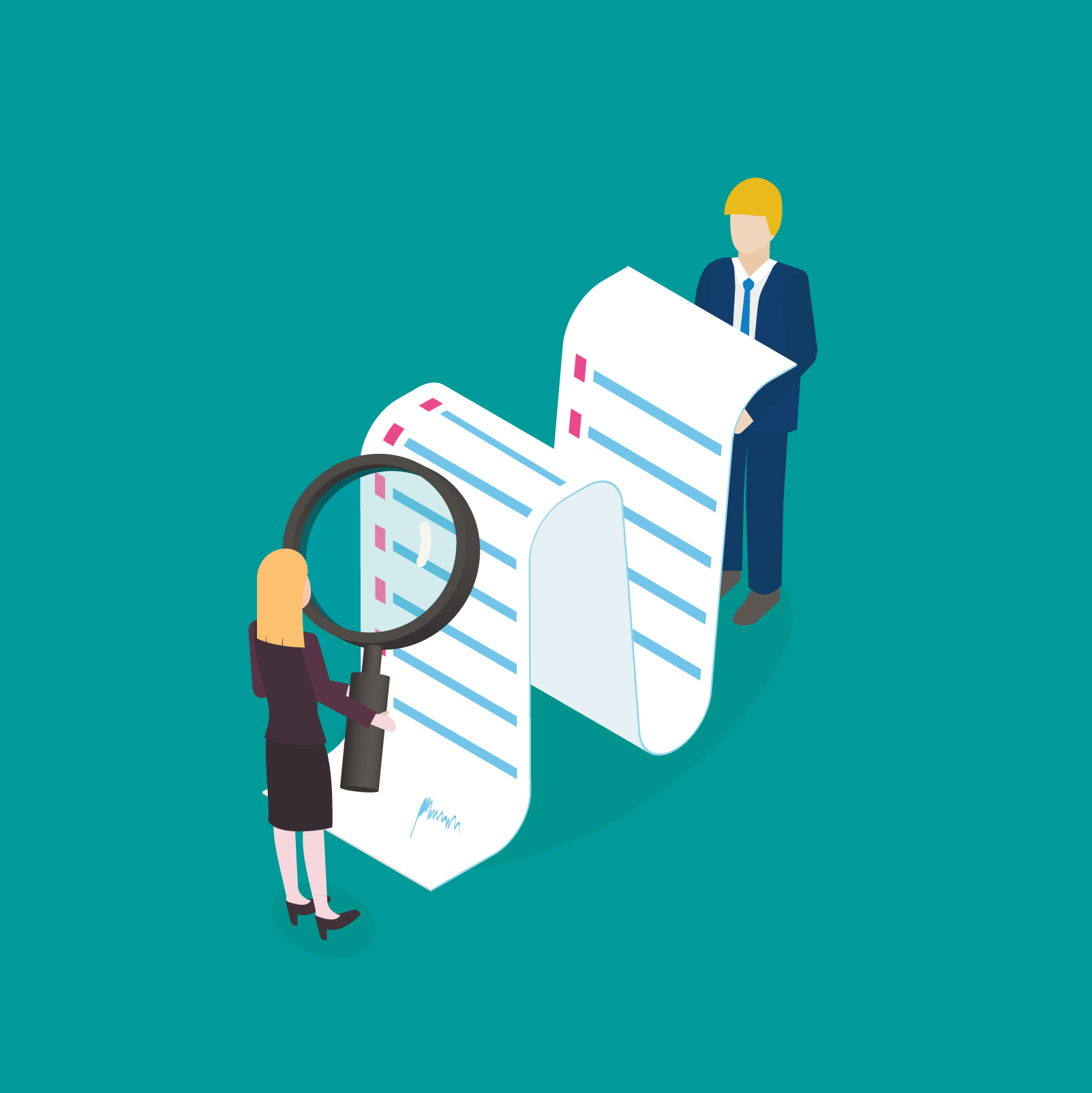 Blick durch die Lupe