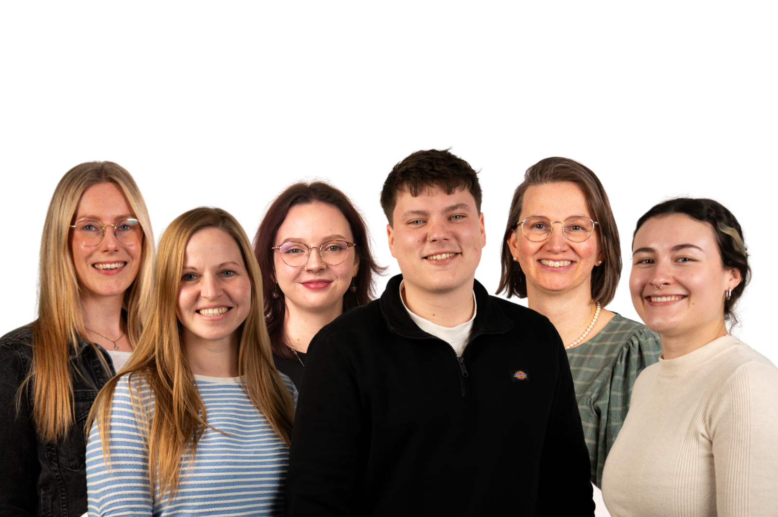 Julia Wenzel, Anka Lottermoser, Lisa Engelmann, Projektleiter Paul Lemke, Sandra Knobloch und Luzia Akmann vom Rostocker MOINS-Team (v.l.n.r.). | Foto: DIZ Rostock