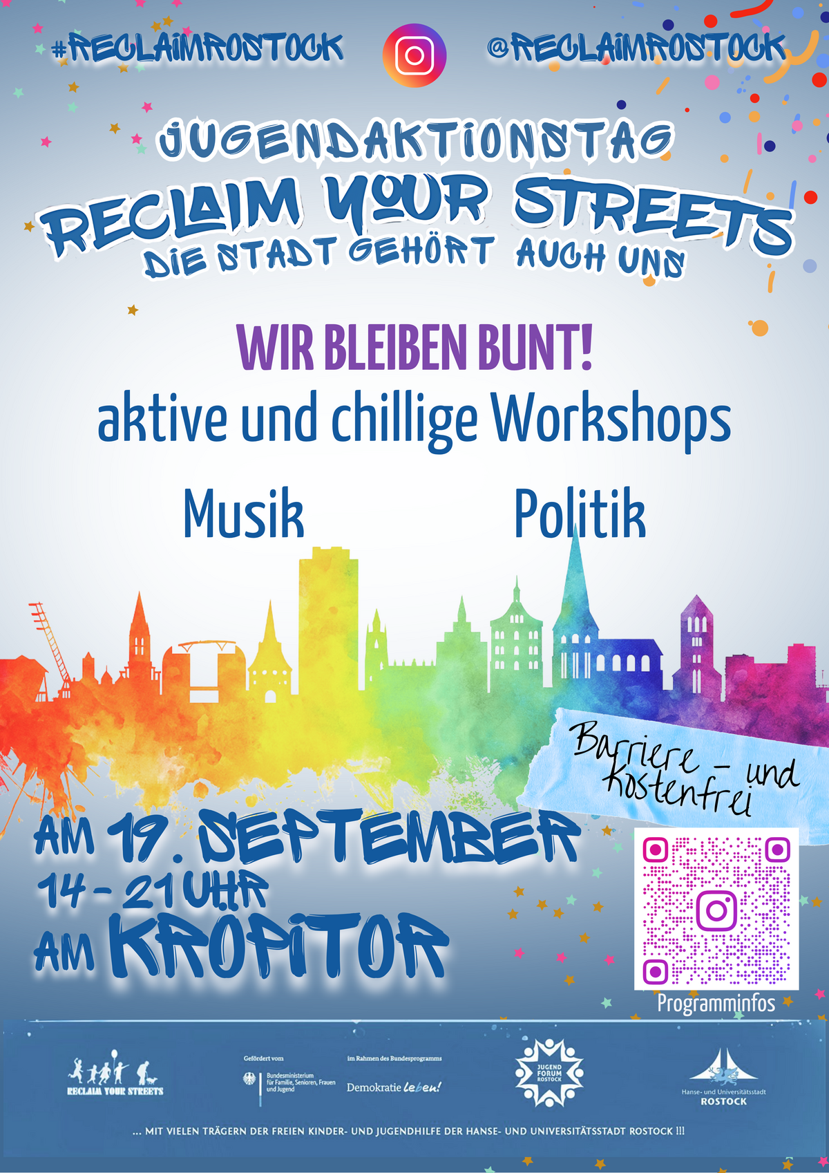 Veranstaltungsposter Reclaim your streets am 19. September 2025. | Foto: Reclaim-Bündnis