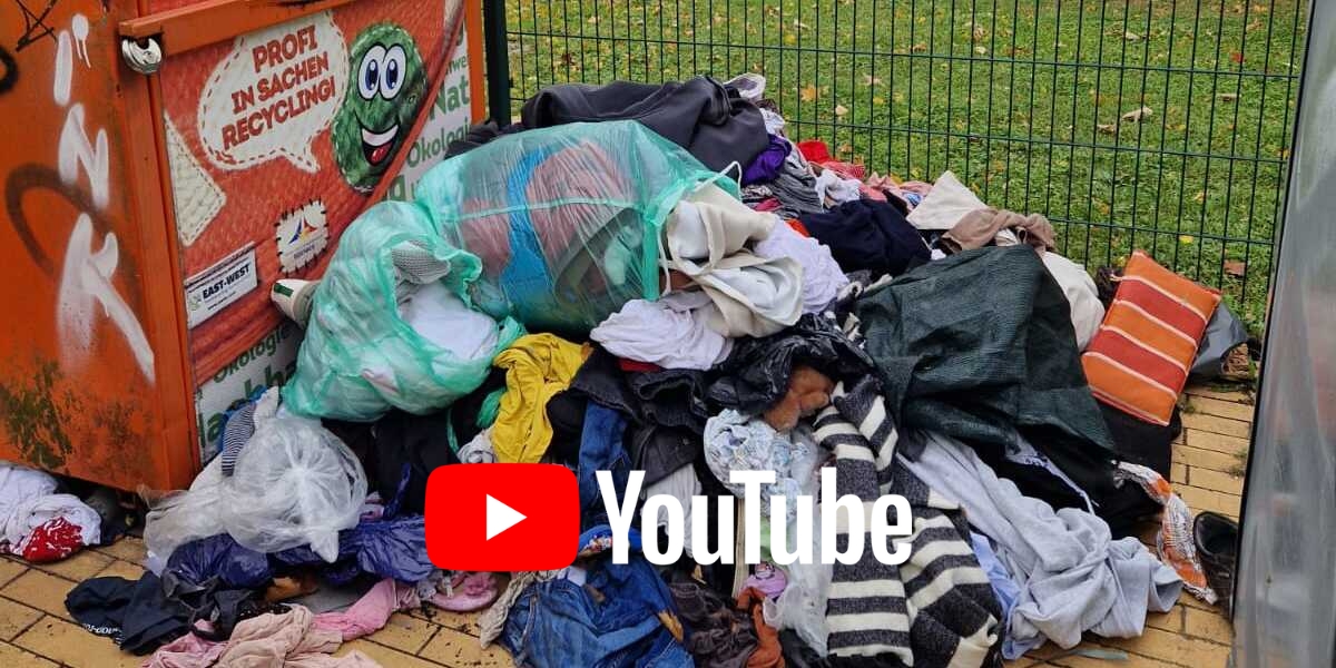 Alttextil-Sammelcontainer an der Haedgestraße | Foto: Amt für Umwelt- und Klimaschutz