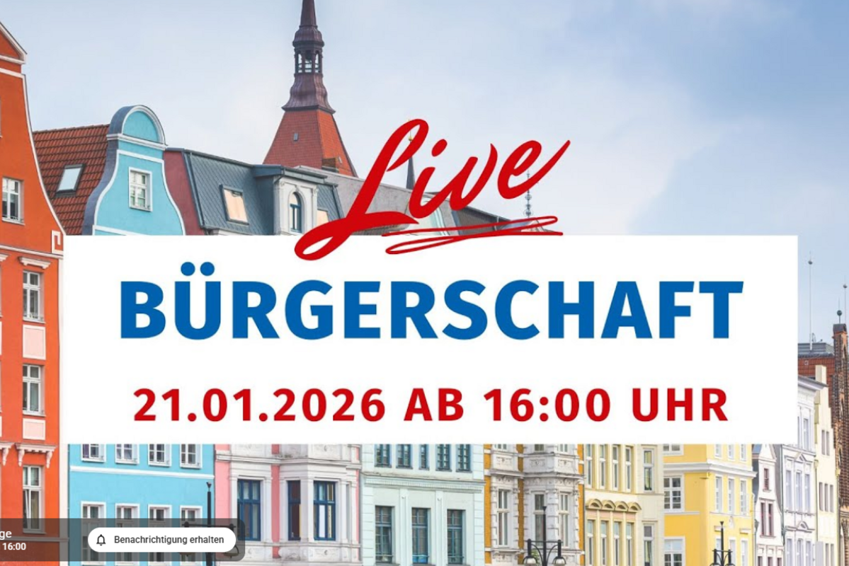 LiveStream der Bürgerschaftssitzung. | Grafik: TMPLmedia