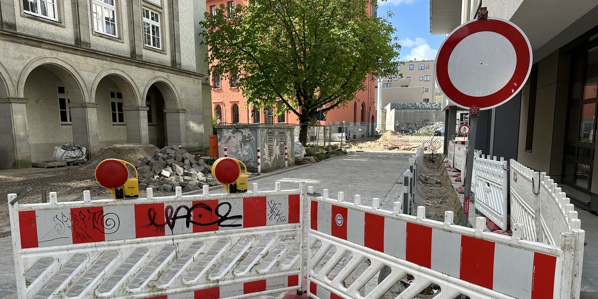 Baustelle in der Johannisstraße (Stadtmitte)| Foto: Presse- und Informationsstelle