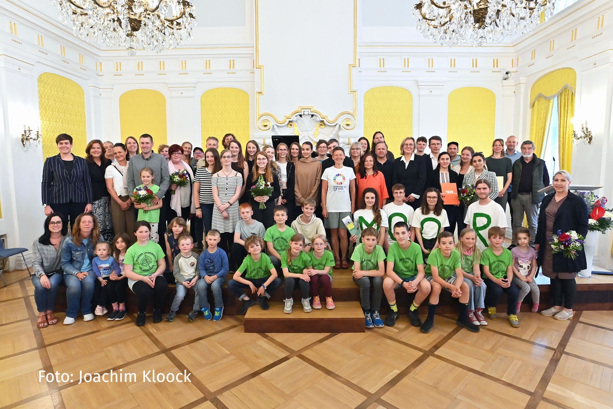 Bewerberinnen und Bewerber für den Umweltpreis 2024 | Foto: Joachim Kloock