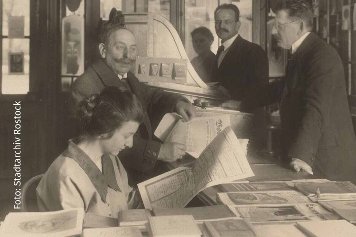 Inseratenannahme der Mecklenburger Volkszeitung (1925) | Foto: Stadtarchiv Rostock