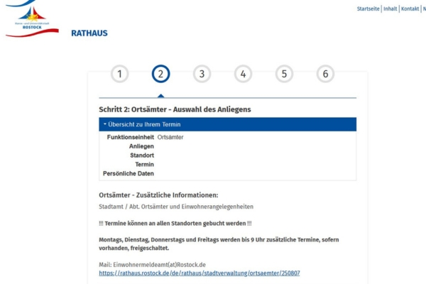 Mit dem Terminagenten lässt sich der Wunschtermin nun leichter finden. Foto: Hanse- und Universitätsstadt Rostock