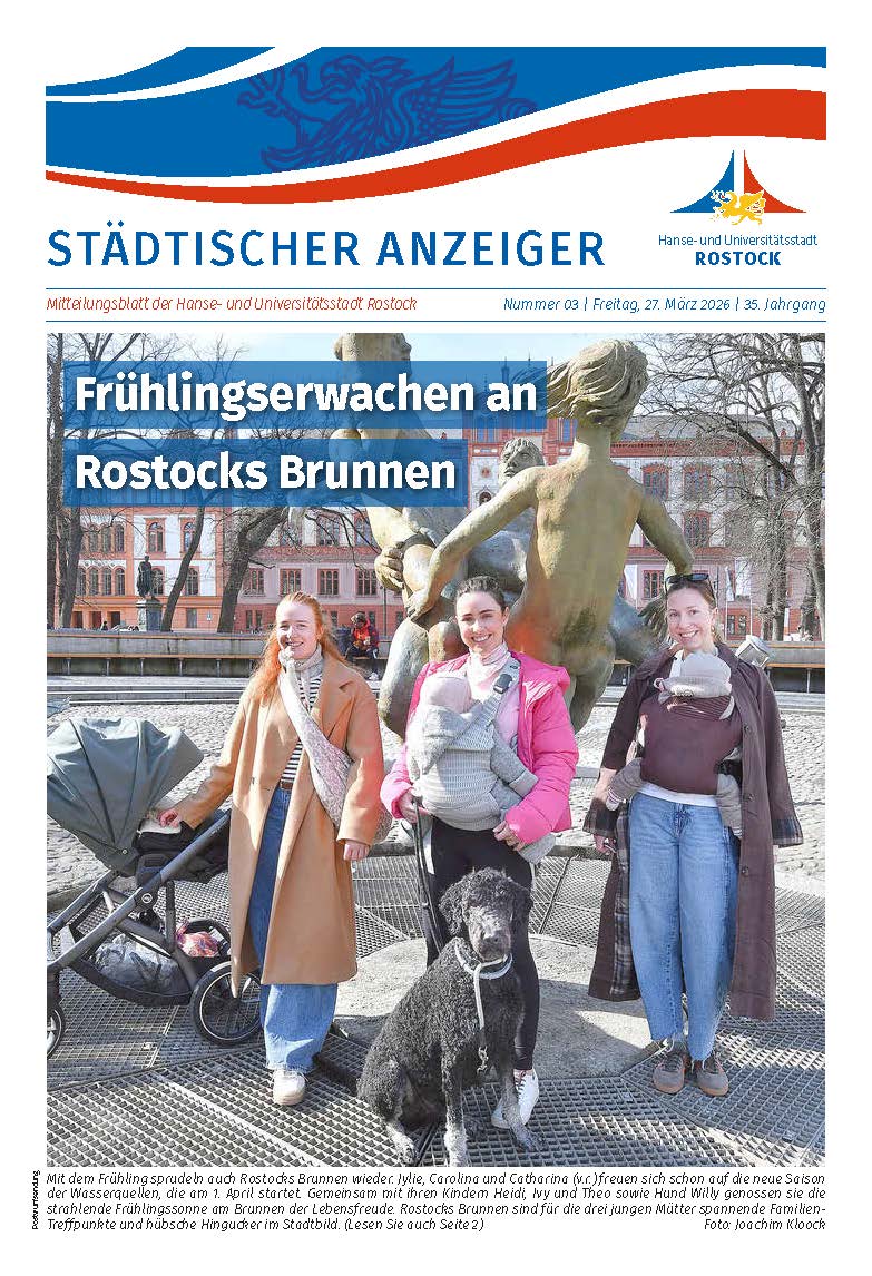Der Städtische Anzeiger erscheint einmal im Monat. Titelfoto: Joachim Kloock