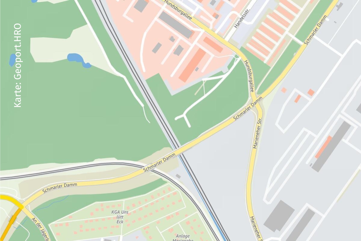 Kartenauszug | Karte: Geoport.HRO