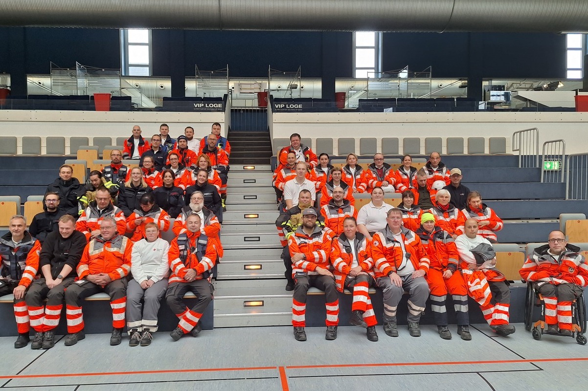 Katastrophenschutzübung: Aufbau einer Notunterkunft | Foto: Amt für Brandschutz/Rettungsdienst und Katastrophenschutz