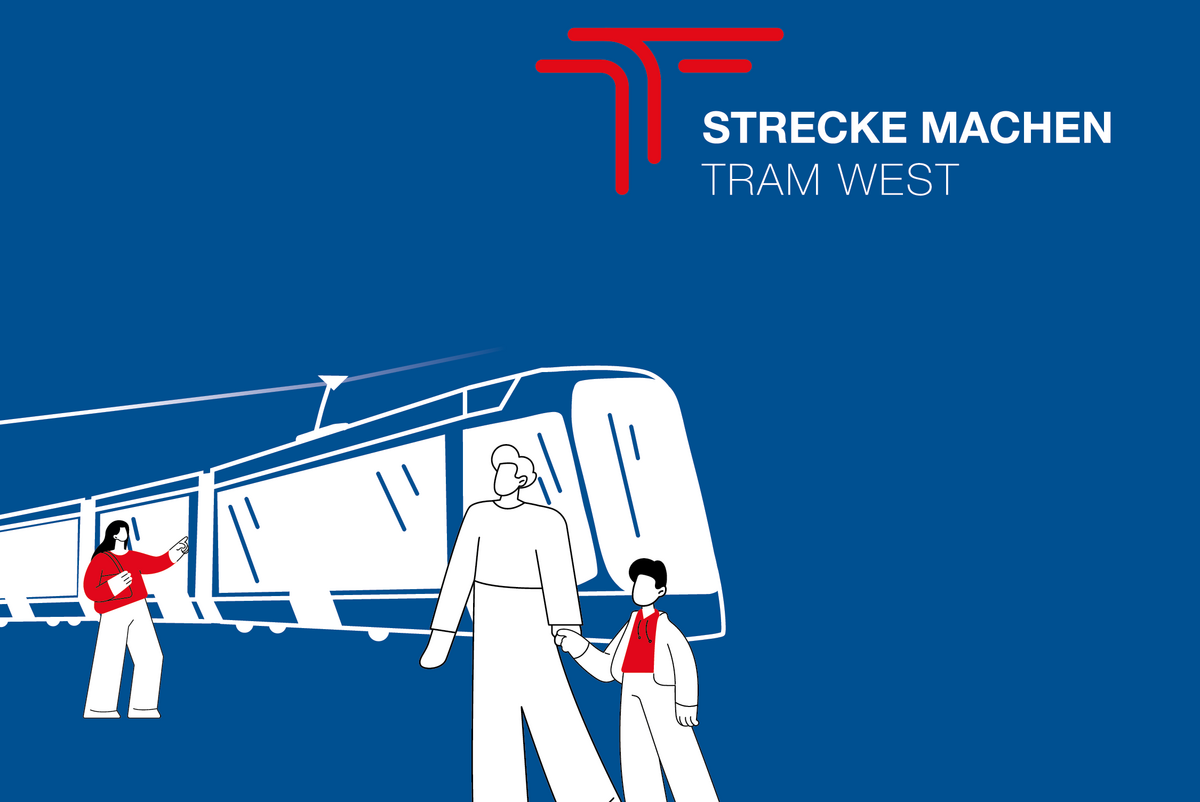 Strecke machen: TRAM West | Grafik: Rostocker Straßenbahn AG