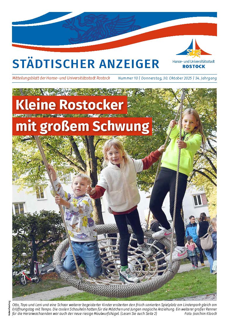 Titelseite des Städtischen Anzeigers und Download | Foto: Joachim Kloock