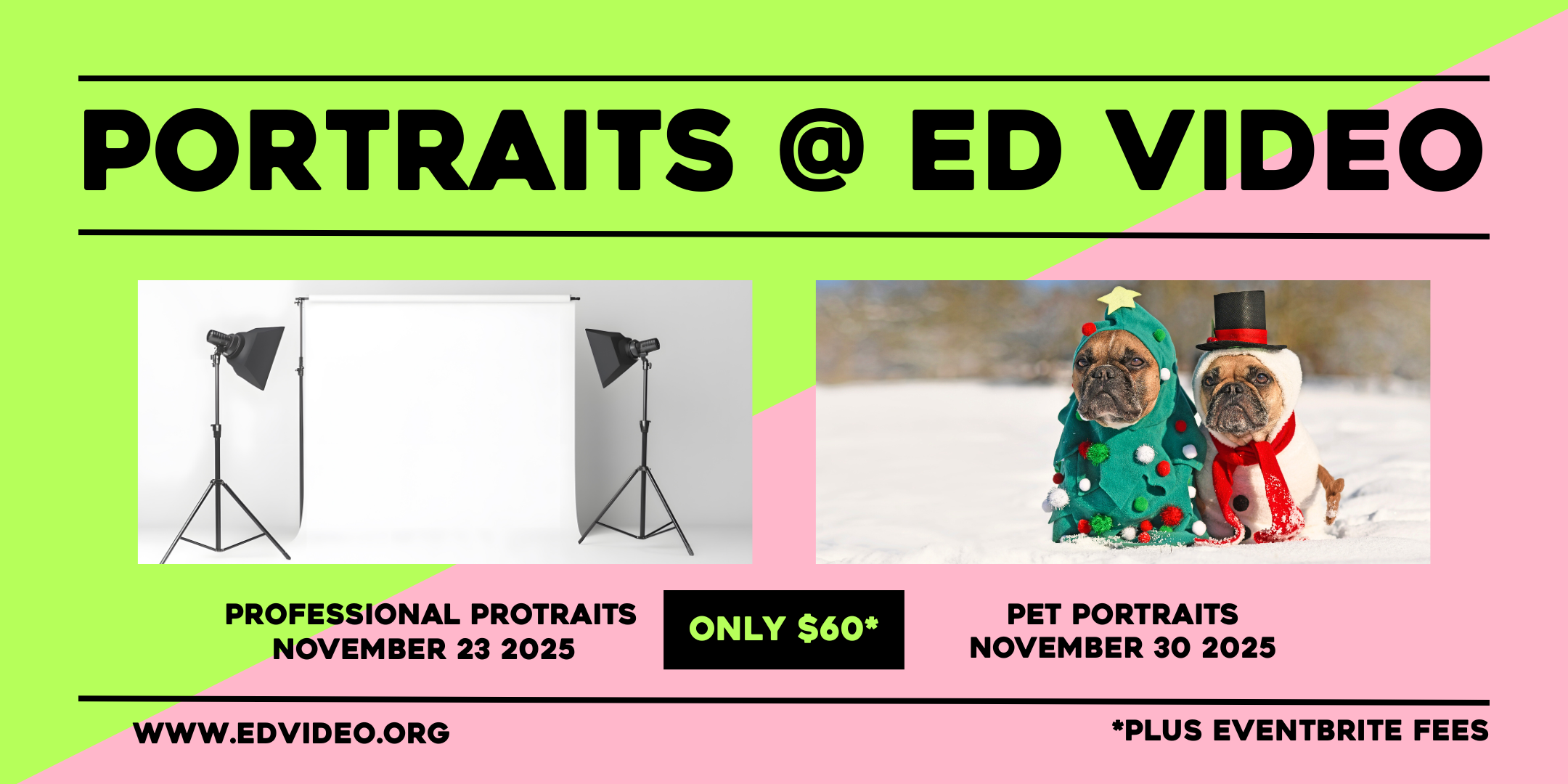 Graphic Poster for Portraits @ Ed Video