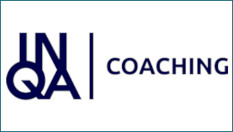 Logo des ESF Plus-Förderprogramms INQA-Coaching in typografischer Form.