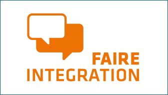 Das Bild zeigt das Logo Beratungsnetzwerks "Faire Integration"
