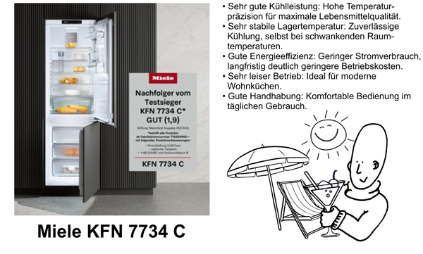 Sehr gute Kühlleistung