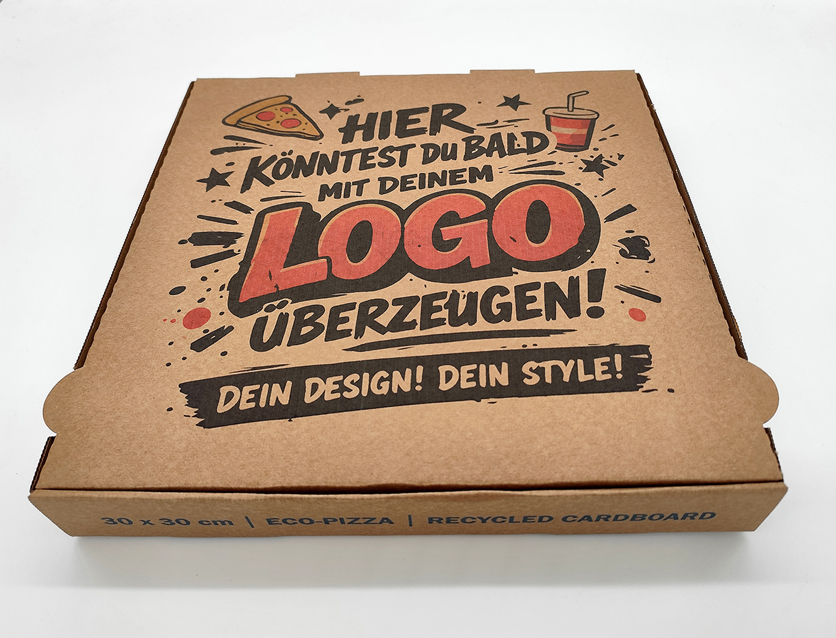 Pizzabox mit Digitaldruck